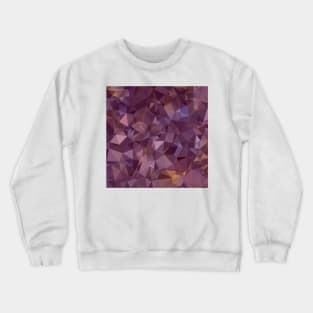 Antique Fuchsia Purple Abstract Low Polygon Background Crewneck Sweatshirt